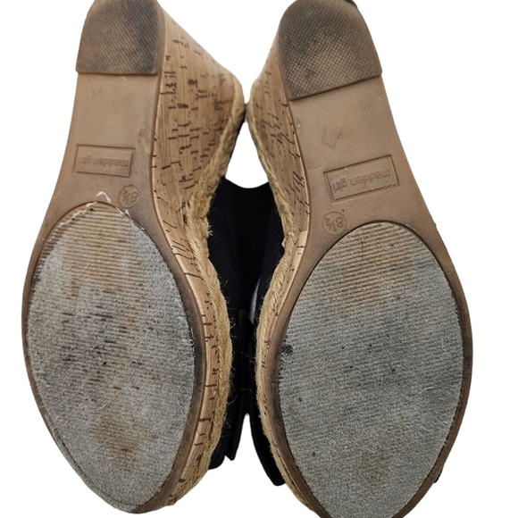 Madden Girl Elivia Peep Toe Slingback Cork Wedge Espadrille Women's Size 8.5 - Picture 9 of 14